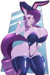  absurd_res anthro breasts bunny_costume clothing costume hasbro hi_res my_little_pony tatemil thick thick_thighs 