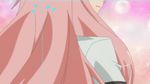  animated animated_gif baka_to_test_to_shoukanjuu gif himeji_mizuki legs long_hair miniskirt pink_hair school_uniform skirt solo thighs upskirt 