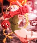  abs ass beret blonde_hair blue_eyes braid breasts cammy_white covered_nipples fingerless_gloves gloves green_leotard hat highleg large_breasts leotard long_hair muscle one-piece_thong panties shopyun solo street_fighter thong_leotard twin_braids underwear 