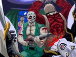  aliasing blood gloves indoors injury mask moon muscle night pixiv_thumbnail resized rick_(splatterhouse) rick_taylor shotgun splatterhouse sword torn_clothes 