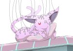  ambiguous_gender bed eeveelution espeon eudetenis furniture generation_2_pokemon hi_res nintendo pokemon pokemon_(species) sleeping solo wire 