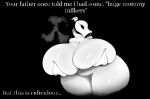  anthro big_breasts big_butt black_background black_eyes breasts butt creepypasta digital_media_(artwork) electronic_arts elemental_creature english_text featureless_crotch female flora_fauna hands_behind_back huge_breasts kaizocns leaf leaf_clothing looking_at_viewer monochrome open_mouth peashooter_(pvz) plant plants_vs._zombies popcap_games simple_background solo text thick_thighs 