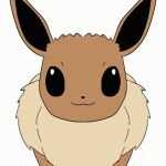  :3 animal_focus animated animated_gif black_eyes blank_eyes boke-chan closed_mouth commentary eevee english_commentary fur_collar headbutt looping_animation no_humans pokemon pokemon_(creature) simple_background sketch solo straight-on upper_body white_background 