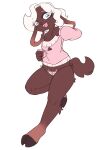  absurd_res bovid caprine clothing dark_body dark_skin female goat hair hi_res lagomorph leporid mammal panties pinkejack rabbit sheep solo underwear white_hair 