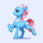 1:1 2022 absurd_res aquaticvibes blue_body blue_eyes blue_hooves collar cutie_mark digital_drawing_(artwork) digital_media_(artwork) earth_pony equid equine eyelashes female feral friendship_is_magic full-length_portrait hair hasbro hi_res hooves horse looking_at_viewer lotus_(mlp) mammal my_little_pony pink_hair pink_tail pony portrait profile quadruped raised_hoof raised_leg side_view simple_background solo tail 