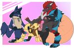  abra anglo anthro artomis breasts cunnilingus female female/female foursome generation_1_pokemon generation_4_pokemon generation_5_pokemon group group_sex hi_res internal_vaginal lucario male male/female nintendo oral penetration pokemon pokemon_(species) sex vaginal vaginal_penetration zoroark 