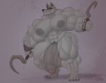  2023 abs anthro arm_wraps biceps big_muscles big_nipples big_penis black_claws black_sclera canid canine canis claws death_(puss_in_boots) deltoids dreamworks dual_wielding flaccid foreskin fur gabgbb genitals glans grey_background grey_body grey_fur grey_nipples grey_penis hi_res holding_object holding_weapon huge_muscles huge_penis huge_thighs humanoid_genitalia humanoid_penis hyper hyper_genitalia hyper_muscles hyper_penis long_penis male mammal melee_weapon multicolored_body multicolored_fur muscular muscular_anthro muscular_male navel nipples nude obliques pecs penis pink_glans pubes puss_in_boots_(dreamworks) puss_in_boots_(film) puss_in_boots_the_last_wish quads red_eyes sickle signature simple_background smile solo teeth thick_penis thick_thighs throbbing throbbing_penis two_tone_body two_tone_fur vein weapon wolf wraps 