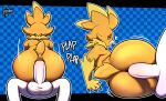  &lt;3 anal anal_penetration anthro avian balls big_balls big_butt big_penis butt checkered_background digital_media_(artwork) duo feathers from_front_position generation_3_pokemon genitals golde golde_(golde) hi_res looking_pleasured lying male male/male male_penetrated male_penetrating male_penetrating_male mastery_position nintendo on_side onomatopoeia orange_body orange_feathers pattern_background penetration penile penile_penetration penis penis_in_ass pokemon pokemon_(species) rear_view sex simple_background sitting sound_effects text thick_thighs torchic torchy white_body 