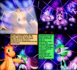  comic dragonite embrioeldragon future_pokemon generation_1_pokemon generation_8_pokemon generation_9_pokemon gengar group hi_res humanoid indeedee iron_valiant nintendo paradox_pokemon pokemon pokemon_(species) spanish_text text 