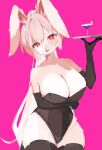  &lt;3 &lt;3_eyes 2022 absurd_res alcohol anthro arm_tuft arm_under_breasts arms_bent armwear beverage big_breasts black_armwear black_clothing black_eyelashes black_handwear black_legwear black_leotard black_thigh_highs bodily_fluids breast_tuft breasts cleavage clothed clothing cocktail cocktail_garnish cocktail_glass container cup digital_media_(artwork) drinking_glass ears_down eyelashes eyelashes_through_hair facial_tuft female female_anthro food fruit fur glass glass_container glass_cup hair handwear hi_res hip_tuft holding_object holding_tray kemono lagomorph legwear leotard leporid lime lime_slice long_ears long_hair looking_at_viewer mammal mei_kemo neck_tuft pink_background pink_body pink_fur pink_hair pivoted_ears plant rabbit red_eyes serving serving_alcohol serving_beverage serving_tray simple_background solo standing sweat sweatdrop thigh_highs translucent translucent_hair tuft 