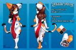  absurd_res anthro auburn_hair big_butt black_body black_fur blue_eyes blue_markings breasts butt calico_cat delilah_delcat domestic_cat english_text felid feline felis female fur hair hi_res kemono looking_at_viewer looking_back looking_back_at_viewer mammal markings medium_breasts model_sheet mostly_nude mottled mottled_pawpads multicolored_body multicolored_fur orange_body orange_fur pawpads red_scarf romancruzzz scarf scarf_only smile solo spades_marking text thick_thighs white_body white_fur 