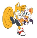  age_difference age_swap aged_down aged_up anthro bat blue_eyes canid canine duo female fox green_eyes hi_res male male/female mammal miles_prower older_male rouge_the_bat sega sonic_the_hedgehog_(series) unknown_artist younger_female 