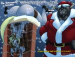  2022 anthro artist_name athletic athletic_anthro athletic_male beard big_breasts big_butt black_body black_fur blonde_hair bottomwear bovid bovine breaking_the_fourth_wall breasts bubble_butt butt chimney christmas christmas_clothing christmas_headwear cleavage clothed clothing costume curvaceous curvy_figure cutie_mark derpy_hooves_(mlp) detailed_background dialogue digital_drawing_(artwork) digital_media_(artwork) duo english_text equid equine european_mythology eyelashes facial_hair female fluffy fluffy_tail friendship_is_magic fur greek_mythology green_eyes grey_body grey_fur grinch_smile hair hands_on_hips hands_on_own_hips hasbro hat headgear headwear hi_res holidays horn hotpants huge_breasts huge_butt looking_at_viewer male mammal minotaur muscular muscular_anthro muscular_male my_little_pony mythology outside partially_clothed patreon patreon_logo pegasus postal_uniform pupils santa_costume santa_hat short_hair shorts shorts_down smile snow snowing soot stuck stuck_in_chimney stuck_in_hole tail text thebigbadwolf01 thick_thighs voluptuous watermark wide_hips wings winter yellow_eyes yellow_tail 