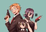  absurdres anya_(spy_x_family) anya_(spy_x_family)_(cosplay) chainsaw_man cosplay denji_(chainsaw_man) dress earrings eden_academy_school_uniform family female_child gold_earrings gold_hairband hairband highres jewelry nayuta_(chainsaw_man) pochita_(chainsaw_man) reze_(chainsaw_man) ringed_eyes school_uniform smilesimplyart spy_x_family twilight_(spy_x_family) twilight_(spy_x_family)_(cosplay) two-sided_dress two-sided_fabric yor_briar yor_briar_(cosplay) 