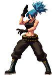  animated animated_gif full_body leona_heidern lowres official_art pixel_art solo standing the_king_of_fighters the_king_of_fighters_xiii transparent_background 