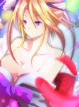  bad_id bad_pixiv_id blonde_hair hivalu_nagare japanese_clothes kimono long_hair original purple_eyes solo 