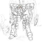  armored_core concept_art from_software mecha monochrome translation_request 