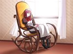  chair game_cg hisui maid melty_blood official_art rocking_chair solo takeuchi_takashi tsukihime type-moon 