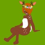  anthro deer faun female hi_res humanoid jolene_doe mammal one_eye_obstructed rapidprince9 smile solo 