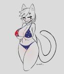  :3 anthro australian_flag_bikini big_breasts bikini bikini_bottom bikini_top breasts clothing ear_piercing eyebrow_piercing eyebrow_through_hair eyebrows facial_piercing felid feline feline_ears female hair hands_behind_back hi_res inner_ear_fluff jim_(tfwnocatgirlgf) mammal navel nonbinary_(lore) piercing short_hair simple_background simple_eyes sketch solo swimwear tail tfwnocatgirlgf translucent translucent_hair tuft 