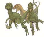  animal_focus dinosaur highres mossacannibalis no_humans original simple_background solo velociraptor white_background 
