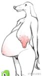  anthro areola band1tnsfw belly big_areola big_breasts borzoi breasts canid canine canis domestic_dog female hi_res huge_nipples hunting_dog let_me_do_it_for_you long_breasts mammal nude pregnant sagging_breasts sighthound solo stretch_marks 
