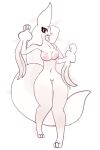  anthro big_breasts blush breasts digital_drawing_(artwork) digital_media_(artwork) female fur generation_5_pokemon genitals hair hybrid hybrid_pokemon looking_at_viewer lunaiiire mammal mienshao nintendo nipples nude pokemon pokemon_(species) pussy reptile scalie serperior simple_background snake snivy solo video_games yareli_serpia 