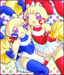  animal_ears blush cheerleader furry g-sun minun plusle pokemon smile tail 