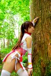  asian cosplay dead_or_alive forest kasumi kasumi_(doa) nature panties photo side-tie_panties source_request tecmo tree underwear 
