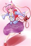  animal_ears backpack bag cat_ears cat_tail eyes hairband heart kemonomimi_mode komeiji_satori oga_raito purple_eyes purple_hair randoseru short_hair solo tail touhou 