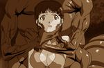  animated animated_gif breasts gif monochrome monster tears viper_rsr 