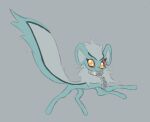  blue_body blue_fur female feral fur grey_background grey_body grey_fur hi_res jumpstart_games labbit1337 neopet_(species) neopets simple_background solo xweetok 