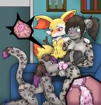  alternate_version_at_source anthro arm_around_neck balls blue_eyes bodily_fluids braixen breasts brown_hair clitoris couch_sex cum cum_in_pussy cum_in_uterus cum_inside daughter eye_scar facial_piercing facial_scar father father_and_child father_and_daughter felid female fur furniture generation_6_pokemon genital_fluids genitals grey_body grey_fur gris_vala group hair hand_on_leg hi_res highlights_(coloring) impregnation incest_(lore) internal knot licking licking_cum male male/female mammal miu_vamcat multicolored_body multicolored_fur nintendo nipples noire_vala nose_piercing nose_ring on_lap oral ovum ovum_with_heart pantherine parent parent_and_child parent_and_daughter penetration penile penile_penetration penis penis_in_pussy penis_lick piercing pokemon pokemon_(species) ponytail purple_eyes purple_hair pussy raised_leg red_body red_eyes red_fur ring_piercing scar septum_piercing septum_ring sex sitting_on_lap small_breasts snow_leopard sofa sperm_cell spiked_penis spikes spikes_(anatomy) spots stick tongue tongue_out trio two_tone_body two_tone_fur uterus vaginal vaginal_penetration watermark white_body white_fur yellow_body yellow_fur 