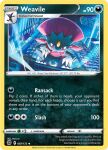  animal_genitalia balls card_game city city_background claws edit english_text feral fully_sheathed gaming generation_4_pokemon genitals looking_at_viewer male nintendo pokemon pokemon_(species) pokemon_card sheath solo spotlight teeth text tm32 weavile 