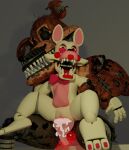  2023 3d_(artwork) animatronic bodily_fluids canid canine cum cum_in_pussy cum_inside digital_media_(artwork) duo female fingers five_nights_at_freddy&#039;s five_nights_at_freddy&#039;s_2 five_nights_at_freddy&#039;s_4 fox genital_fluids genitals hi_res humanoid machine male male/female mammal mangle_(fnaf) nightmare_foxy_(fnaf) open_mouth penetration penis pussy robot scottgames sex sharp_teeth teeth vaginal vaginal_penetration 