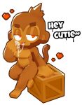  &lt;3 alpha_channel anthro bloons_tower_defense bodily_fluids breasts brown_body brown_fur crate cum cum_in_mouth cum_inside english_text featureless_chest female fur genital_fluids genitals haplorhine leaning leg_cross looking_at_viewer mammal monkey navel ninja_kiwi nude primate pussy red_eyes sitting solo text thyotherhand 