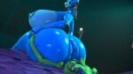  16:9 3d_(artwork) animatronic anthro anus big_anus big_breasts big_butt bonnie_(fnaf) breasts butt chica_(cally3d) digital_media_(artwork) duo female five_nights_at_freddy&#039;s glowing glowing_eyes gynomorph hi_res huge_anus huge_breasts huge_butt intersex intersex/female looking_scared machine ok_bruh puffy_anus robot scottgames sitting_on_another widescreen 