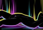  2021 abstract_background anthro black_background cay_(toxoglossa) egyptian_mythology forked_tail hand_on_leg lying male middle_eastern_mythology mythology nude on_back set_(species) simple_background smile solo tail toxoglossa unusual_anatomy unusual_tail 