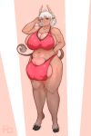  absurd_res ahoge animal_humanoid anthro belly big_breasts big_butt bodily_fluids bovid bovid_humanoid bovine bovine_ears bovine_humanoid bra breasts butt clothed clothing fan_character female glistening glistening_body glistening_eyes hair hi_res horn huge_breasts huge_butt huge_hips huge_thighs humanoid looking_at_viewer m1rooo mammal mammal_humanoid muscular muscular_female red_clothing red_eyes side_boob signature silver_hair simple_background skindentation slightly_chubby solo sports_bra sportswear steam sweat sweatdrop tail teats thick_thighs udder_bra udders underwear white_hair 