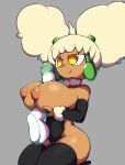  absurd_res anthro areola balls big_breasts breast_play breasts brown_body clothed clothing disembodied_penis duo female gardevoir generation_3_pokemon generation_5_pokemon genitals greepurl hi_res humanoid humanoid_genitalia humanoid_penis kneeling male male/female nintendo nipples penis pokemon pokemon_(species) pokemorph sex thick_thighs titfuck whimsicott white_body yellow_eyes 