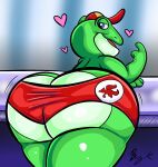  &lt;3 2021 amphibian anthro big_butt bunearyk butt clothing frog hat headgear headwear hi_res huge_butt inviting inviting_to_sex looking_at_viewer looking_back male mostly_nude nintendo presenting presenting_hindquarters rear_view slippy_toad solo star_fox tepigfan101 thick_thighs toad_(frog) underwear 