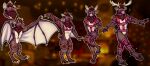  anthro bat bdsm bell bondage bound christmas claws deer hi_res holidays hooves horn kiri-anko male mammal new_year paws solo transformation year 