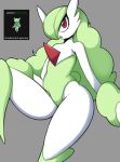  2023 absurd_res ambiguous_gender big_hair biped english_text fluffy fluffy_hair gardevoir generation_3_pokemon generation_4_pokemon green_body green_hair grey_background hair hi_res humanoid hybrid looking_at_viewer lopevoir lopunny nintendo open_mouth pokemon pokemon_(species) red_eyes saltyxodium simple_background solo text white_body 