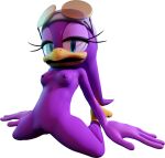  3d_(artwork) 5_fingers alpha_channel anthro avian beak bird blender_(software) blue_eyes dargotdruid digital_media_(artwork) feet female fingers genitals hi_res hirundinid looking_at_viewer mostly_nude nipples oscine passerine pussy sega simple_background solo sonic_riders sonic_the_hedgehog_(series) swallow_(bird) talons transparent_background wave_the_swallow 