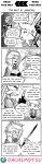  accessory animal_humanoid anthro armor big_breasts black_and_white blood bodily_fluids bottomwear breasts cam&#039;wethrin cat_humanoid cheek_tuft clothing comic dachimotsu dagger dragon dragon_humanoid english_text facial_tuft felid felid_humanoid feline feline_humanoid female group hair_accessory hi_res humanoid kornari_vor_(dachimotsu) lagomorph lagomorph_humanoid leporid_humanoid mammal mammal_humanoid manga melee_weapon mono_(dachimotsu) monochrome rabbit_humanoid right_to_left scarf screentone skirt speech_bubble text trio tuft we&#039;re_a_party_and_you&#039;re_invited! weapon whiskers yonkoma 