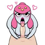  &lt;3 1:1 absurd_res breasts duo fellatio female first_person_view generation_3_pokemon genitals grey_body hi_res humanoid lipstick_on_penis lovetopullmicke male male/female medicham nintendo oral penile penis pokemon pokemon_(species) sex wide_hips 