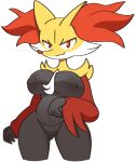  anthro areola big_breasts black_areola black_nipples breasts delphox featureless_crotch female generation_6_pokemon hi_res inner_ear_fluff multicolored_body nintendo nipples nude open_mouth pokemon pokemon_(species) red_eyes smile solo thick_thighs tuft vilepluff wide_hips 