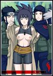  3boys forehead_protector hatake_kakashi hotdesigns2 konohagakure_symbol mitarashi_anko multiple_boys naruto naruto_(series) ninja sarutobi_asuma shiranui_genma 