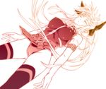  armband bad_id bad_pixiv_id belt breasts cameltoe closed_eyes fate_testarossa hair_ribbon inuga_anahoru large_breasts long_hair lyrical_nanoha mahou_shoujo_lyrical_nanoha_strikers ribbon solo thighhighs twintails 