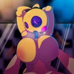  1:1 2023 animatronic anthro areola avian beakless bedroom_eyes big_breasts big_penis bird black_sclera blush blush_stickers breast_play breasts chicken digital_media_(artwork) duo female first_person_view five_nights_at_freddy&#039;s five_nights_at_freddy&#039;s_2 galliform gallus_(genus) genitals hand_on_breast hands_behind_head hi_res huge_breasts human human_on_anthro interspecies looking_at_viewer lovetaste_chica machine male male/female male_pov mammal narrowed_eyes nipples non-mammal_breasts non-mammal_nipples nude open_mouth orange_areola orange_nipples penis phasianid purple_eyes robot scottgames seductive sex sonelos titfuck tongue tongue_out toy_chica_(fnaf) white_body white_skin 